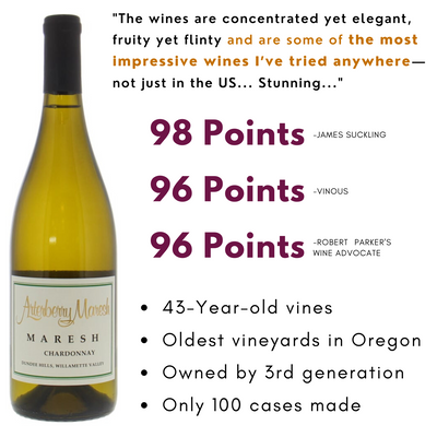 98pt Montrachet of Dundee, 54 Yr-Old-Vine Cult Chard+Pinot "MAGICAL" Maresh