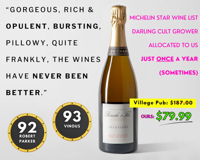 Cult Champagne Bereche "Outrageously Beautiful" Few BTLS Only!