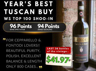 WS96 Tuscan TRIUMPH $41.97❗️Attn Fontodi/Cepparello/Felsina Fans