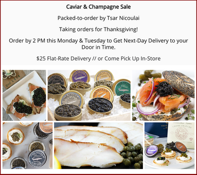 Caviar Sale - Delivered to Your Door for Thanksgiving!