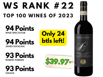 96pt Rank #11 Tuscan TRIUMPHS $39-47 Felsina & Bossi