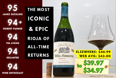 98pt "BEST Since '64" La Rioja Alta 904 Gran Reserva Epic '15