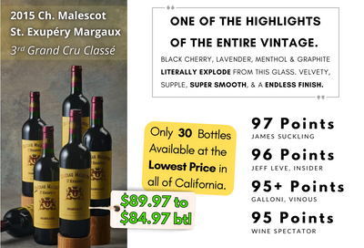 97pt MONSTER Margaux '15 Malescot vs 🥊 Petrus Neighbor Pomerol