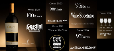 100pts Again, "Latour-Like" ORENO: 5th WS Top 100? Unstoppable Super-Tuscan