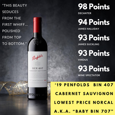 98-97pt Penfolds Grange Jr & Cab ⚠️ Lowest $ in California