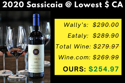 Sassicaia @ Lowest $ CA❗️WS97, VM97, JS97, JD97