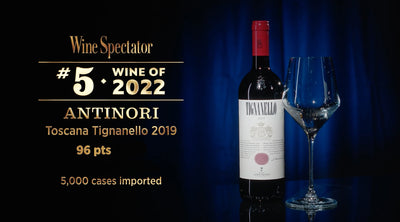 Tignanello 98pt WS #5 Top 100 "Captivating, Supremely Harmonious"