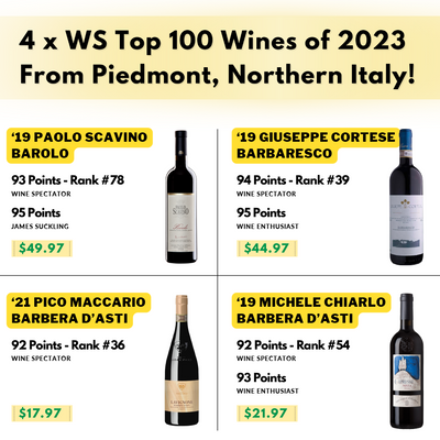 WS Top 100 Ranks #36|39|54|78🥇 EPIC Barolo/Barbaresco/Barbera Beauties @ Best $ USA